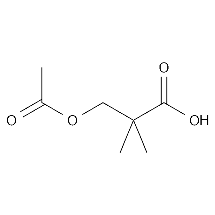 Structure of 2843-16-5 | 3-(acetyloxy)-2,2-dimethylpropanoic acid