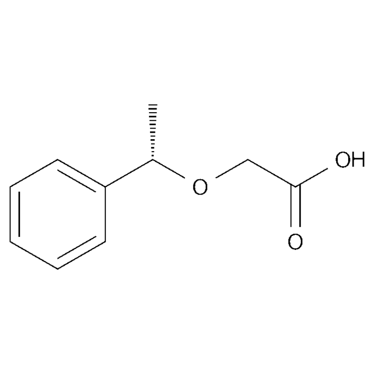 Structure of 287400-90-2 | [(1S)-1-phenylethoxy]acetic acid