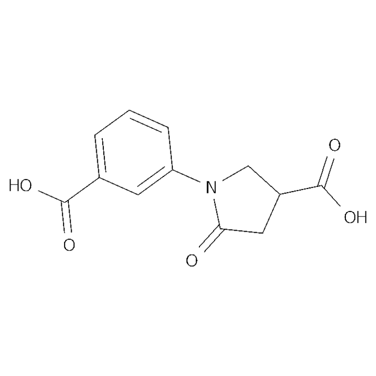 1-(3-carboxyphenyl)-5-oxopyrrolidine-3-carboxylic acid