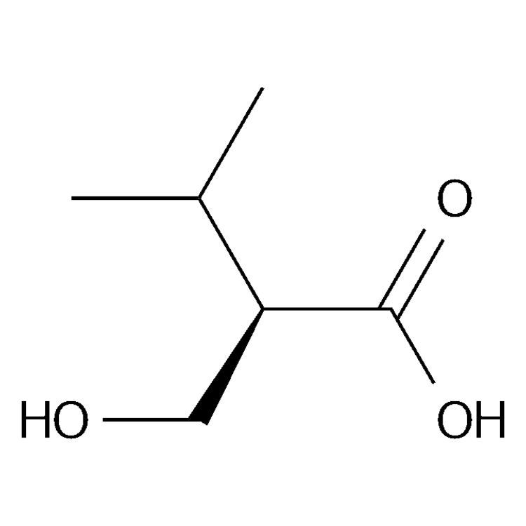 Structure of 72604-80-9 | (2R)-2-(hydroxymethyl)-3-methylbutanoic acid