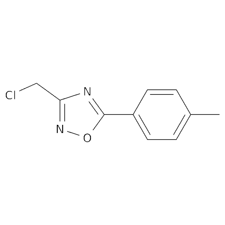 Structure of 73217-33-1 | 3-(chloromethyl)-5-(4-methylphenyl)-1,2,4-oxadiazole