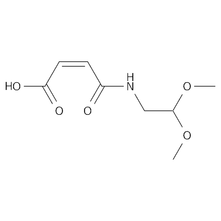 Structure of 76619-99-3 | (2Z)-3-[(2,2-dimethoxyethyl)carbamoyl]prop-2-enoic acid