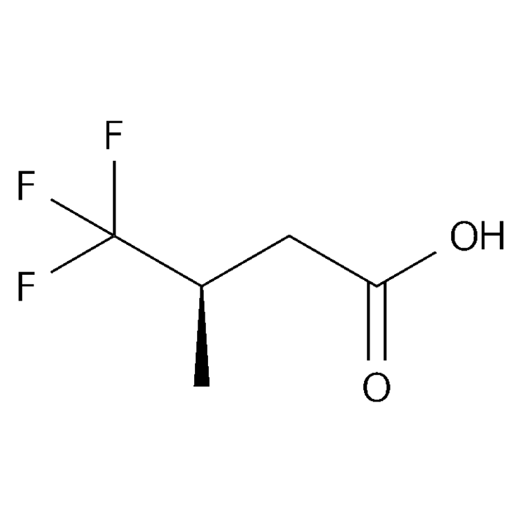 Structure of 835629-56-6 | (3R)-4,4,4-trifluoro-3-methylbutanoic acid