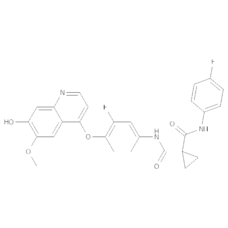 N-[3-Fluoro-4-[(7-hydroxy-6-methoxy-4-quinolinyl)oxy]phenyl]-N′-(4-fluorophenyl)-1,1-cyclopropanedicarboxamide