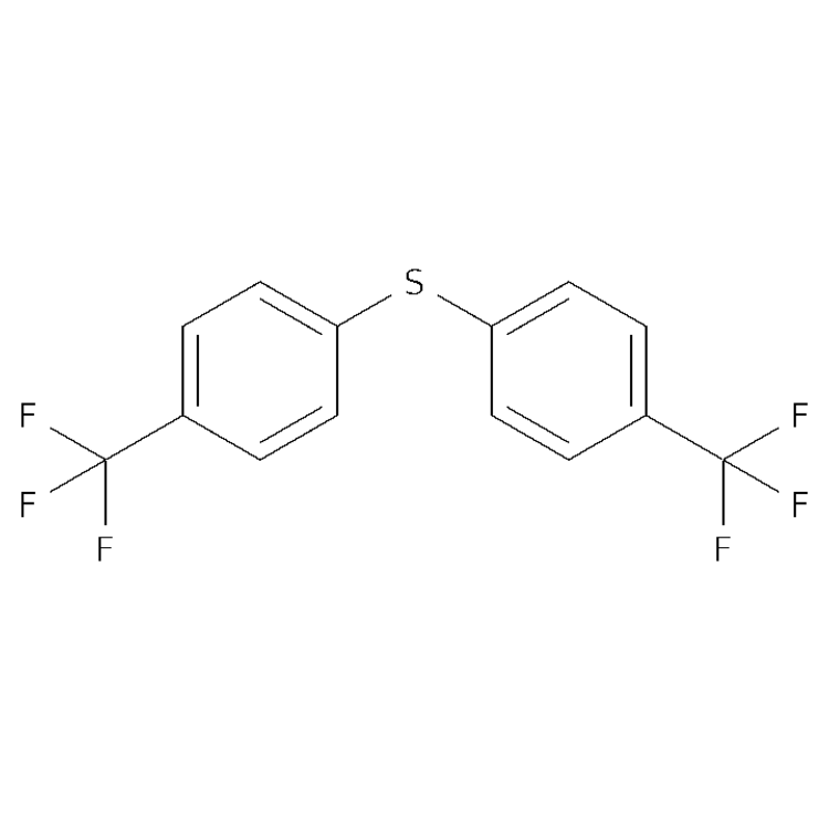 Structure of 90141-51-8 | 1-(trifluoromethyl)-4-{[4-(trifluoromethyl)phenyl]sulfanyl}benzene