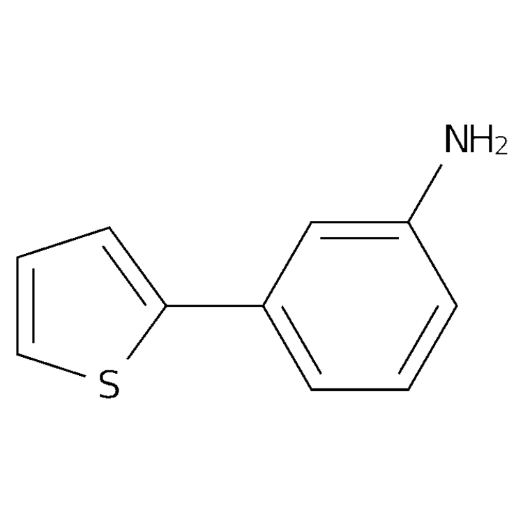 Structure of 92057-12-0 | 3-(2-Thienyl)benzenamine