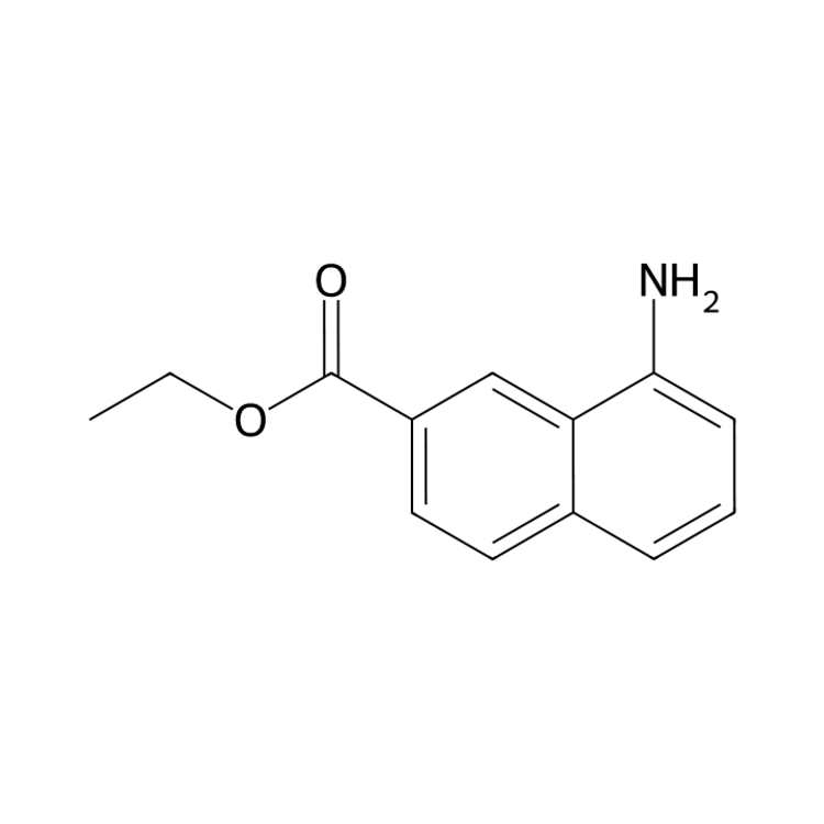 Structure of 95361-01-6 | ethyl 8-aminonaphthalene-2-carboxylate