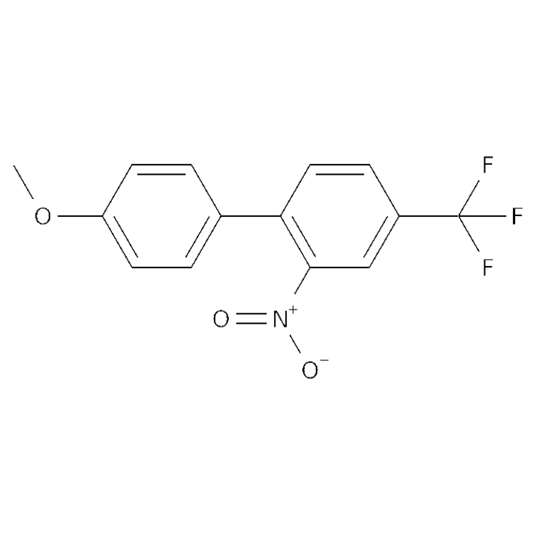 Structure of 98751-36-1 | 1-(4-methoxyphenyl)-2-nitro-4-(trifluoromethyl)benzene