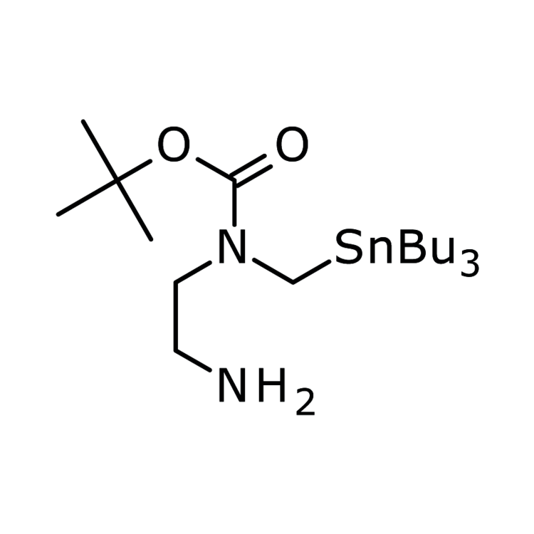 Structure of 1557287-99-6 | tert-Butyl (2-aminoethyl)[(tributylstannyl)methyl]carbamate