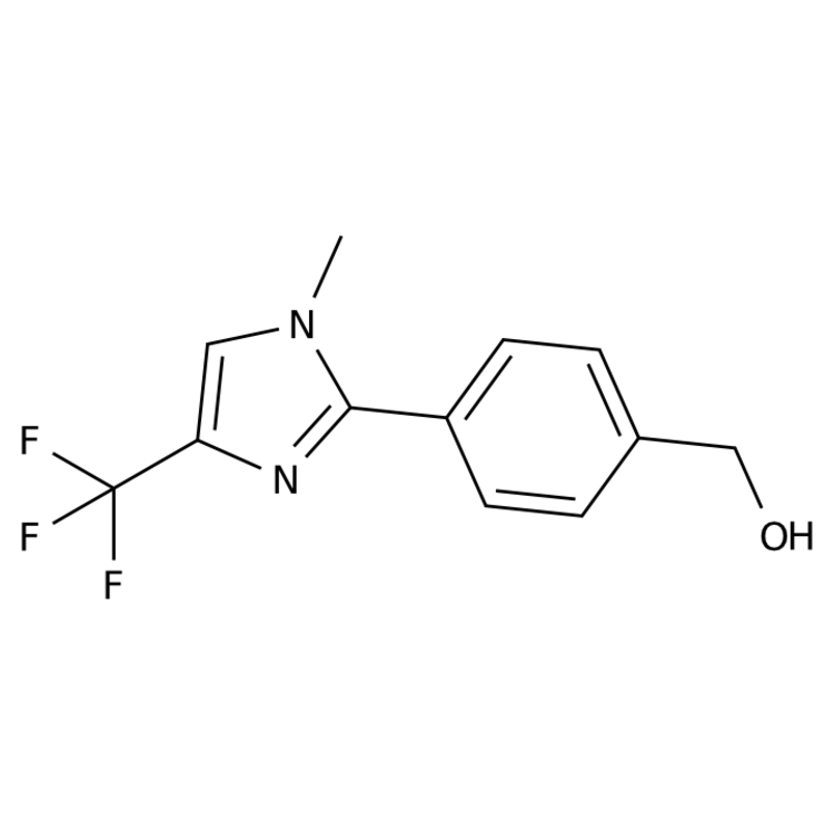 Structure of 2446481-80-5 | {4-[1-methyl-4-(trifluoromethyl)imidazol-2-yl]phenyl}methanol