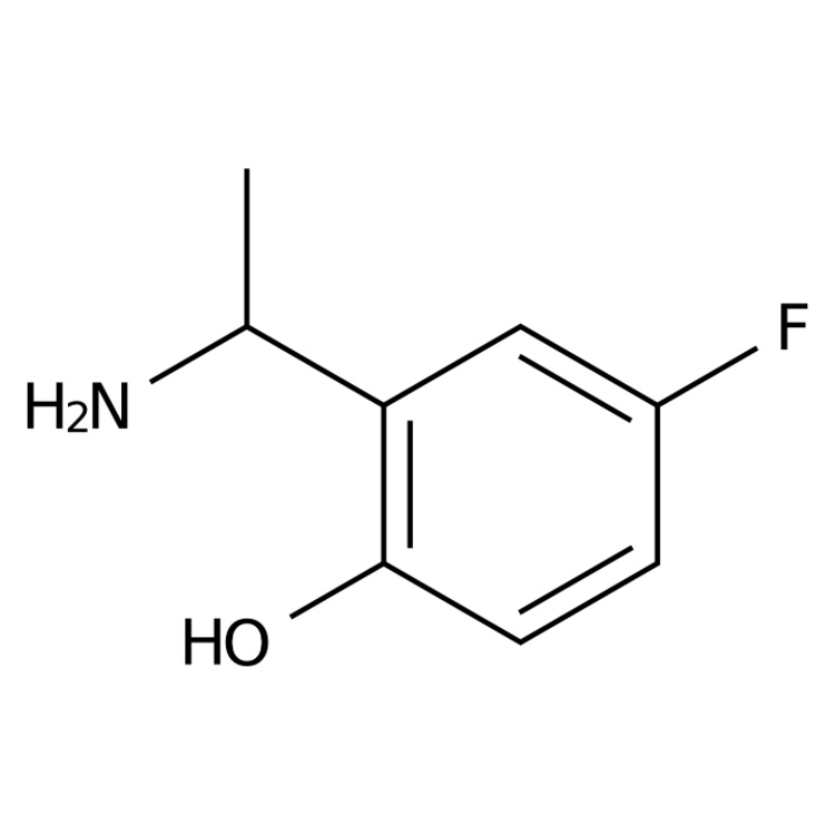 Structure of 1094459-16-1 | 2-(1-aminoethyl)-4-fluorophenol