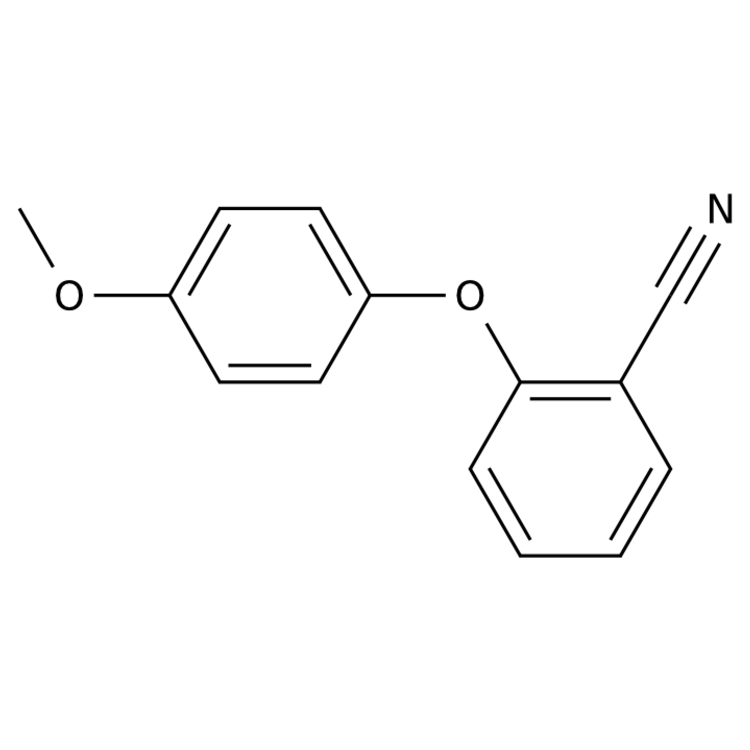 Structure of 171771-88-3 | 2-(4-methoxyphenoxy)benzonitrile
