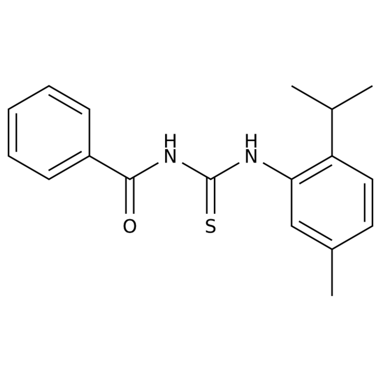 Structure of 1417885-70-1 | 1-benzoyl-3-(2-isopropyl-5-methylphenyl)thiourea