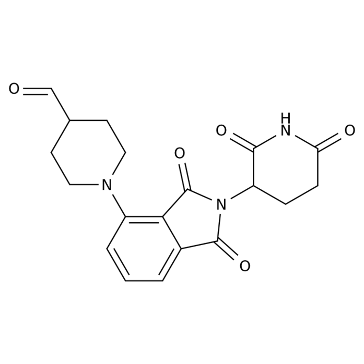 Structure of 2740654-22-0 | 1-[2-(2,6-dioxopiperidin-3-yl)-1,3-dioxoisoindol-4-yl]piperidine-4-carbaldehyde
