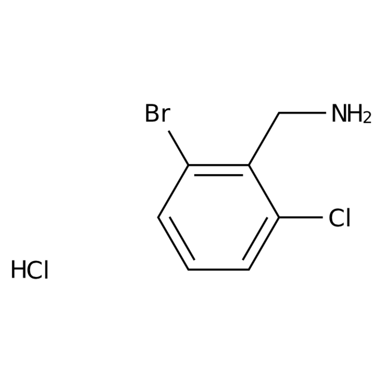 Structure of 2624138-03-8 | (2-bromo-6-chlorophenyl)methanamine hydrochloride