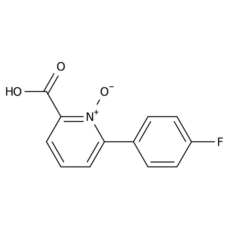 Structure of 868734-73-0 | 2-carboxy-6-(4-fluorophenyl)pyridin-1-ium-1-olate