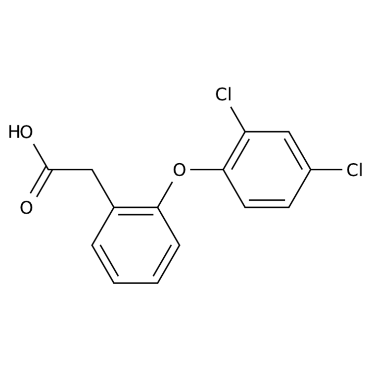 Structure of 34645-84-6 | [2-(2,4-dichlorophenoxy)phenyl]acetic acid