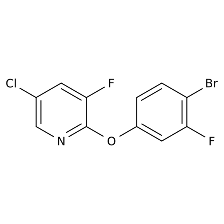 Structure of 1540302-98-4 | 2-(4-bromo-3-fluorophenoxy)-5-chloro-3-fluoropyridine