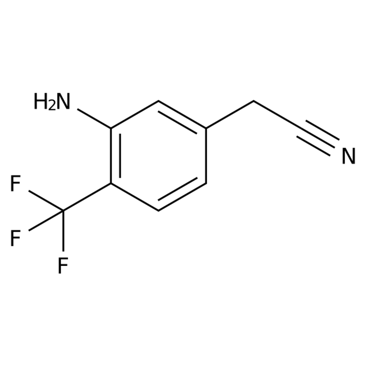 Structure of 1823882-06-9 | 2-(3-amino-4-(trifluoromethyl)phenyl)acetonitrile