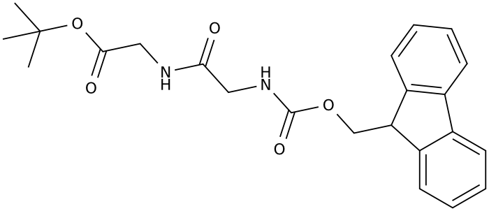Structure of 1234504-96-1 | N-[(9H-Fluoren-9-ylmethoxy)carbonyl]glycylglycine 1,1-dimethylethyl ester