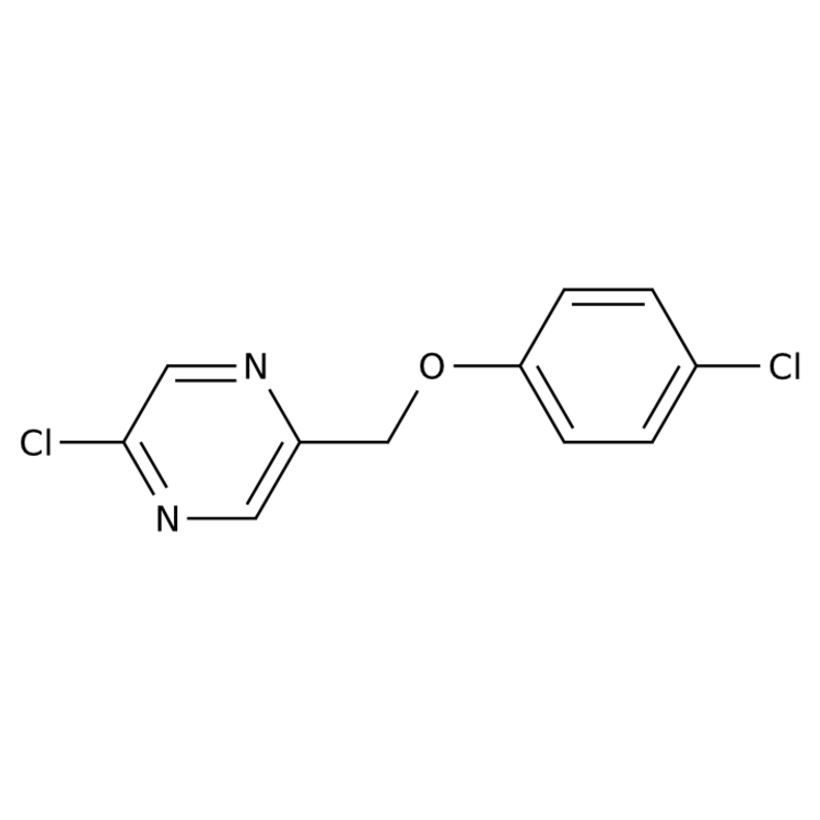 Structure of 1697567-64-8 | 2-chloro-5-(4-chlorophenoxymethyl)pyrazine