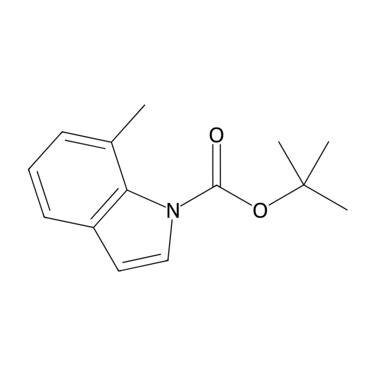 Structure of 442910-62-5 | tert-butyl 7-methylindole-1-carboxylate