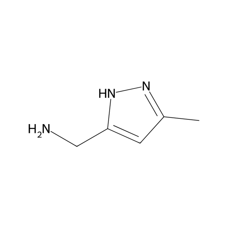 Structure of 479500-37-3 | (3-methyl-1H-pyrazol-5-yl)methanamine