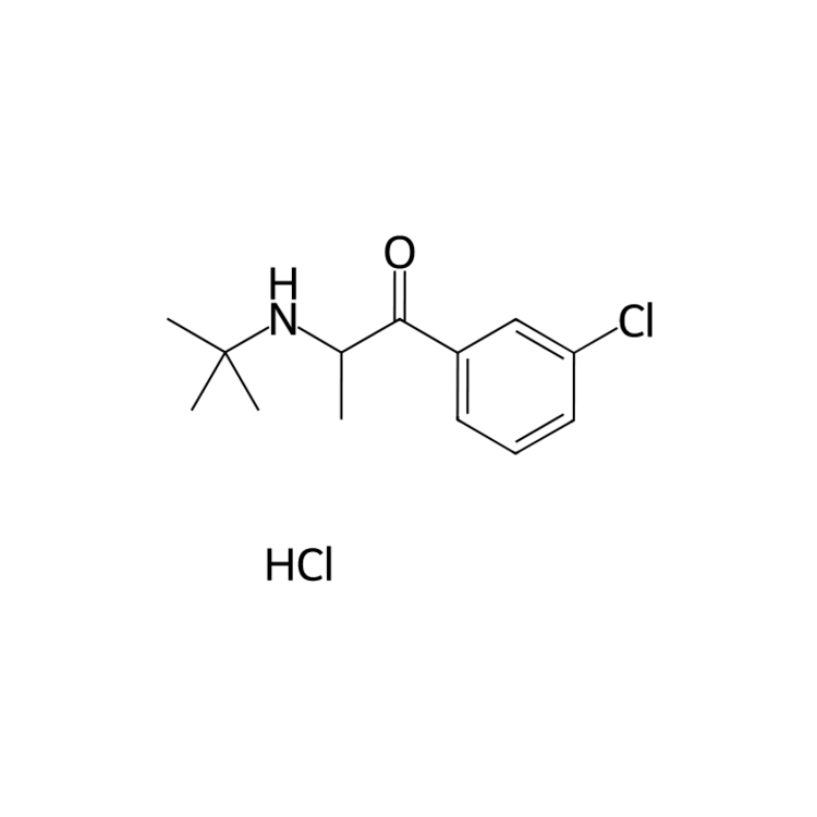 Structure of 31677-93-7 | 2-(tert-butylamino)-1-(3-chlorophenyl)propan-1-one hydrochloride