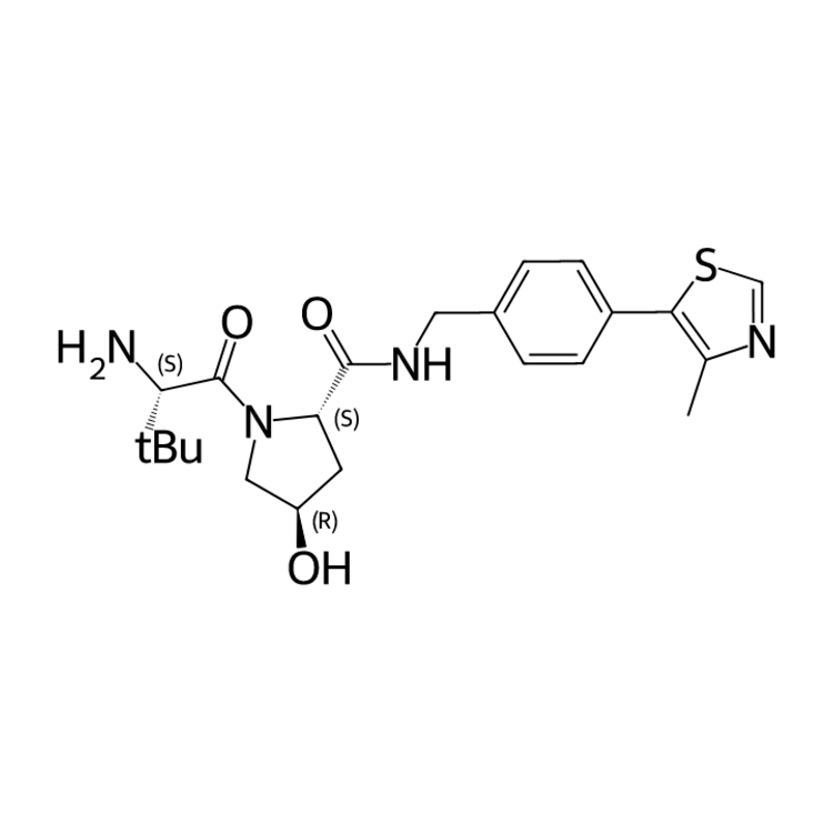 Structure of 1448297-52-6 | (2S,4R)-1-((S)-2-amino-3,3-dimethylbutanoyl)-4-hydroxy-N-(4-(4-methylthiazol-5-yl)benzyl)pyrrolidine-2-carboxamide