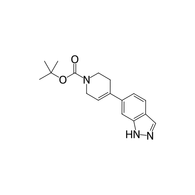 Structure of 1332527-16-8 | tert-butyl 4-(1H-indazol-6-yl)-3,6-dihydropyridine-1(2H)-carboxylate