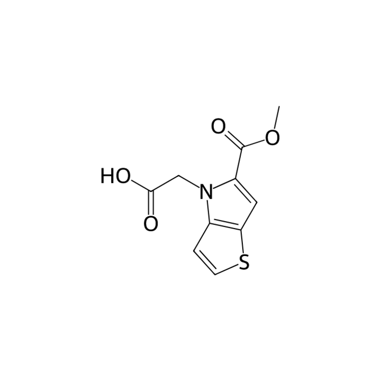 Structure of 2056145-12-9 | [5-(methoxycarbonyl)thieno[3,2-b]pyrrol-4-yl]acetic acid