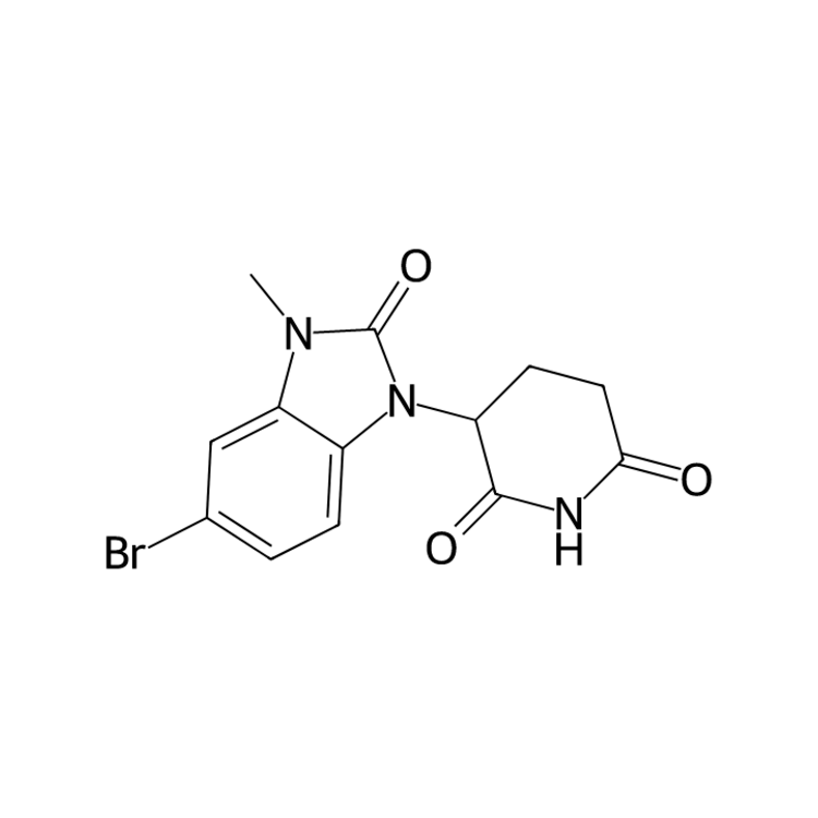 Structure of 2300099-98-1 | 3-(5-bromo-3-methyl-2-oxo-2,3-dihydro-1H-benzo[d]imidazol-1-yl)piperidine-2,6-dione