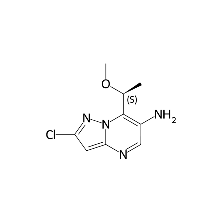 Structure of 2254644-66-9 | 2-chloro-7-[(1S)-1-methoxyethyl]pyrazolo[1,5-a]pyrimidin-6-amine