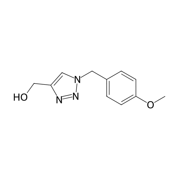 Structure of 853807-55-3 | {1-[(4-methoxyphenyl)methyl]-1,2,3-triazol-4-yl}methanol