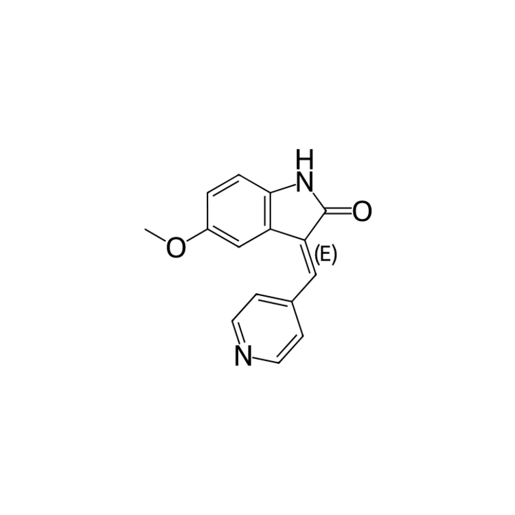Structure of 128564-80-7 | (E)-5-methoxy-3-(pyridin-4-ylmethylene)indolin-2-one