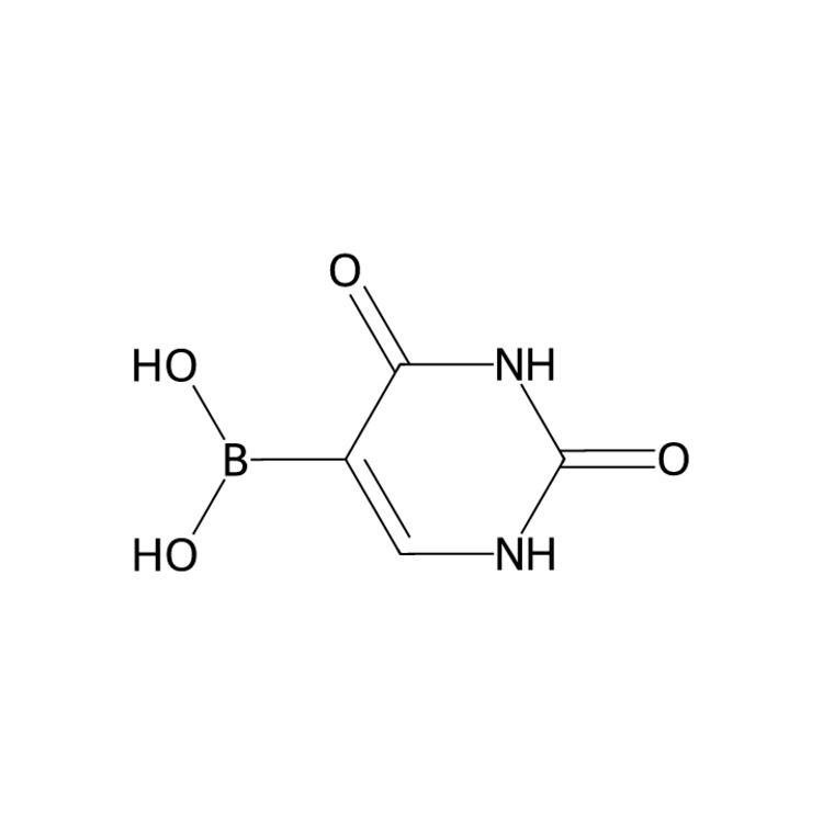 Structure of 70523-22-7 | (2,4-dioxo-1,2,3,4-tetrahydropyrimidin-5-yl)boronic acid