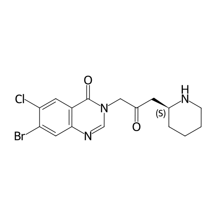 Structure of 1819989-15-5 | (S)-7-bromo-6-chloro-3-(2-oxo-3-(piperidin-2-yl)propyl)quinazolin-4(3H)-one