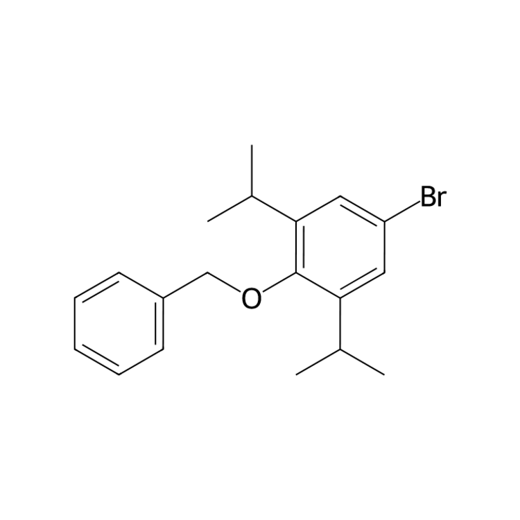 Structure of 893408-44-1 | 2-(benzyloxy)-5-bromo-1,3-bis(propan-2-yl)benzene