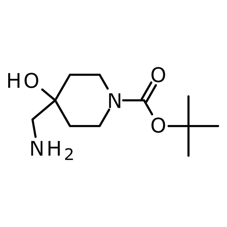 Structure of 392331-66-7 | 1-Boc-4-aminomethyl-4-hydroxypiperidine