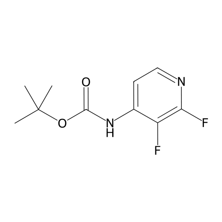 Structure of 1803125-68-9 | tert-butyl N-(2,3-difluoropyridin-4-yl)carbamate