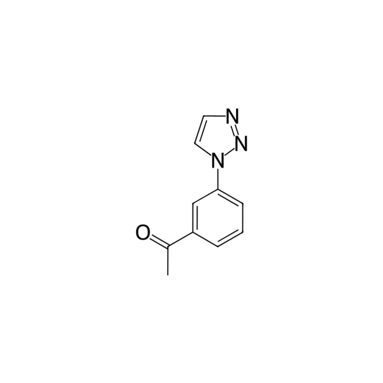 Structure of 85862-97-1 | 1-[3-(1H-1,2,3-triazol-1-yl)phenyl]ethan-1-one