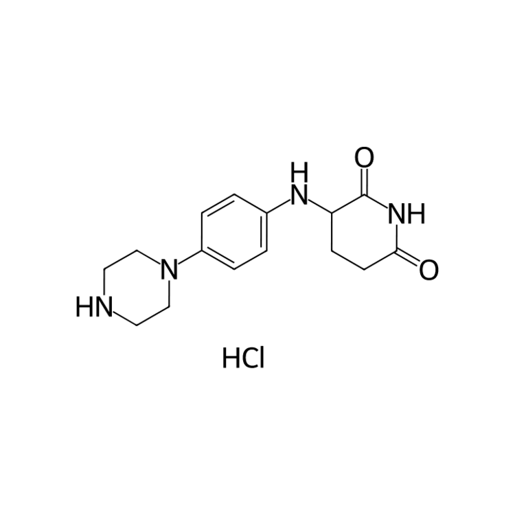 Structure of 2259851-45-9 | 3-((4-(piperazin-1-yl)phenyl)amino)piperidine-2,6-dione hydrochloride