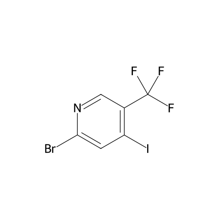 Structure of 1227593-55-6 | 2-bromo-4-iodo-5-(trifluoromethyl)pyridine