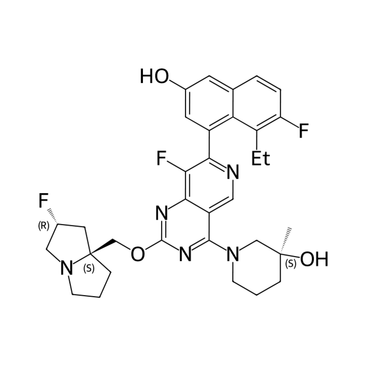 (3S)-1-(2-{[(2R,7aS)-2-fluoro-hexahydropyrrolizin-7a-yl]methoxy}-7-(8-ethyl-7-fluoro-3-hydroxynaphthalen-1-yl)-8-fluoropyrido[4,3-d]pyrimidin-4-yl)-3-methylpiperidin-3-ol