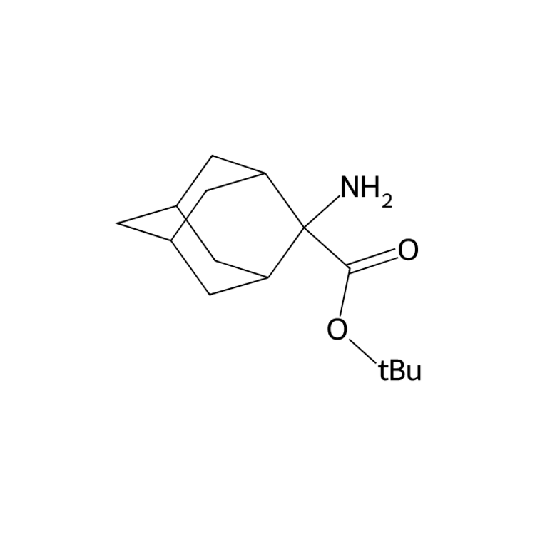 Structure of 502937-07-7 | tert-butyl 2-aminoadamantane-2-carboxylate