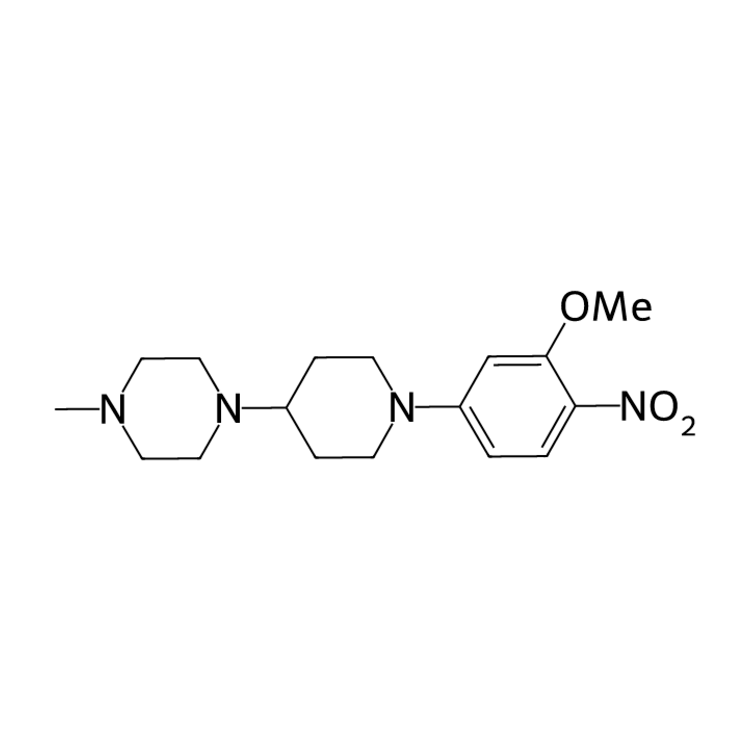 Structure of 761440-65-7 | 1-[1-(3-methoxy-4-nitrophenyl)piperidin-4-yl]-4-methylpiperazine
