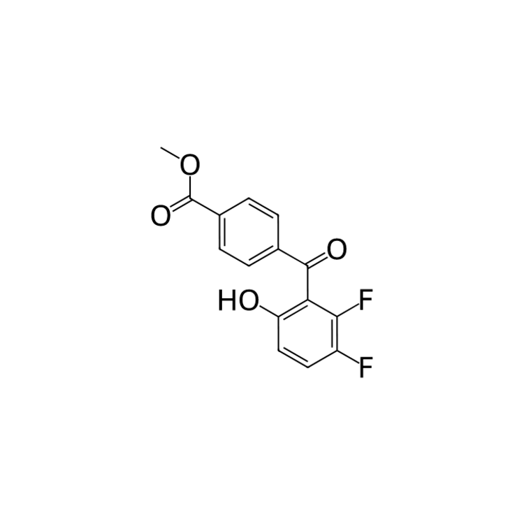 Structure of 1709852-02-7 | methyl 4-[(2,3-difluoro-6-hydroxyphenyl)carbonyl]benzoate