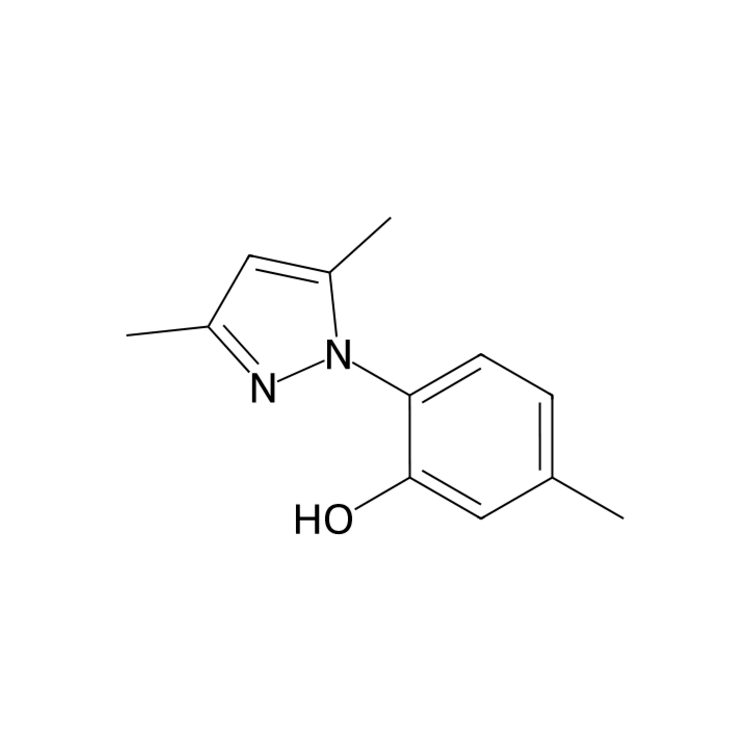 Structure of 1391758-52-3 | 2-(3,5-dimethylpyrazol-1-yl)-5-methylphenol