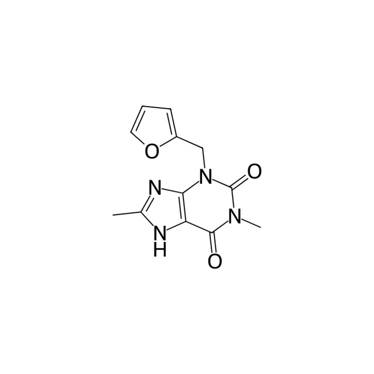 Structure of 80288-49-9 | 3-(furan-2-ylmethyl)-1,8-dimethyl-7H-purine-2,6-dione