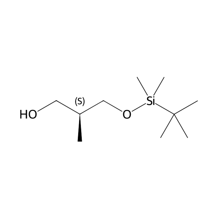 Structure of 105859-45-8 | (S)-3-((tert-butyldimethylsilyl)oxy)-2-methylpropan-1-ol